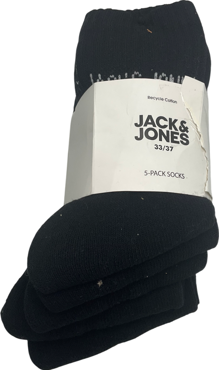 Jack & Jones Black 5-pack Socks UK 4 EU 37 👠