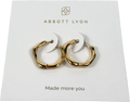 Abbott Lyon Molten Hoop Earrings (gold)