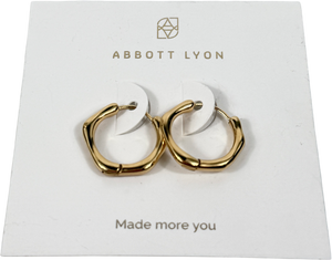 Abbott Lyon Molten Hoop Earrings (gold)