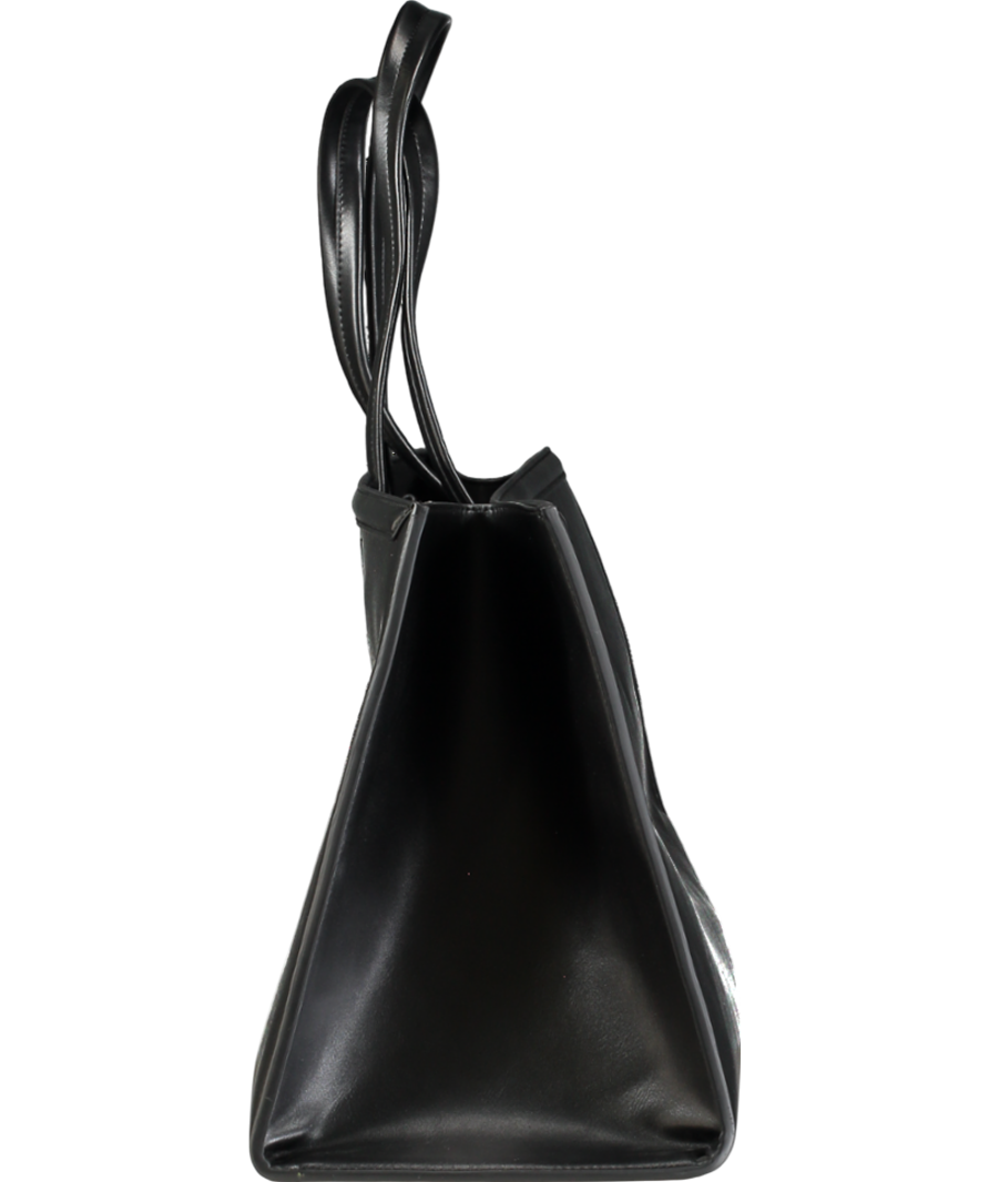 liviana conti BlackVegan Leather Maxi Tote Bag