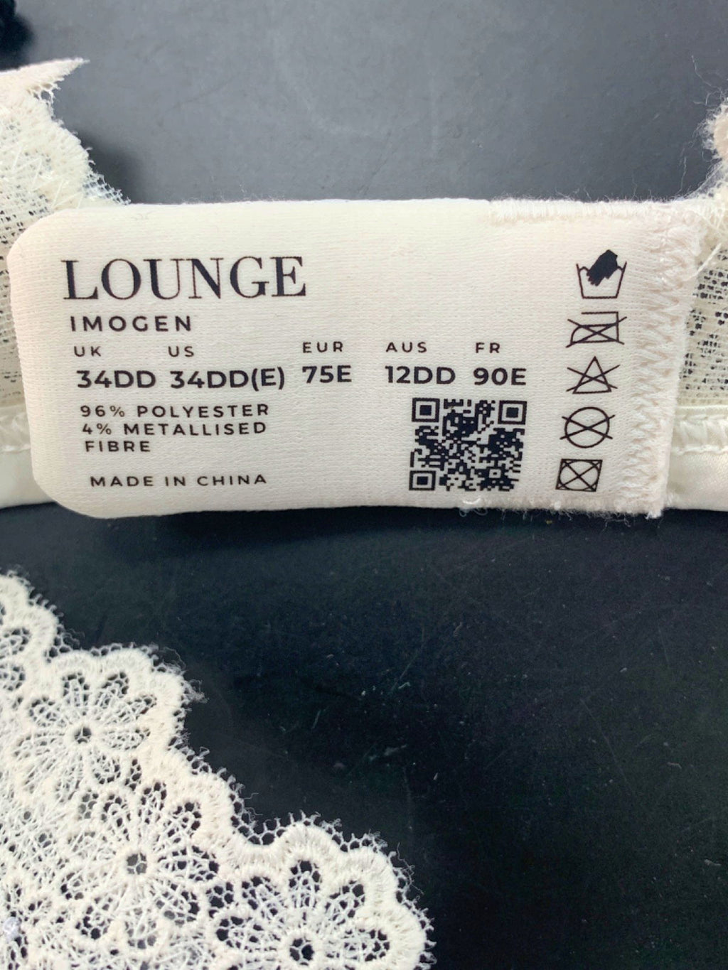 Lounge White Imogen Lace Bra 34DD