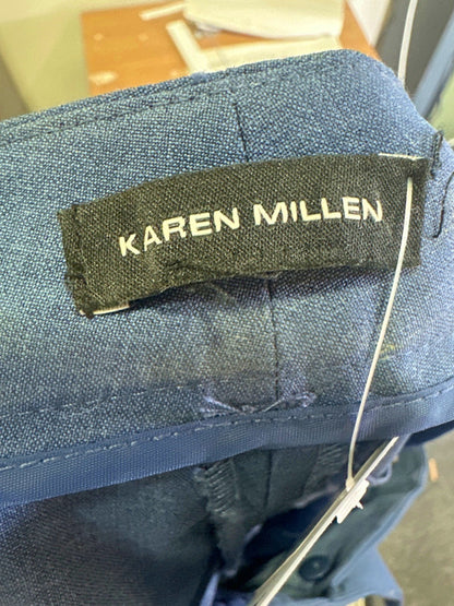 Karen Millen Blue Tailored Trousers UK 8