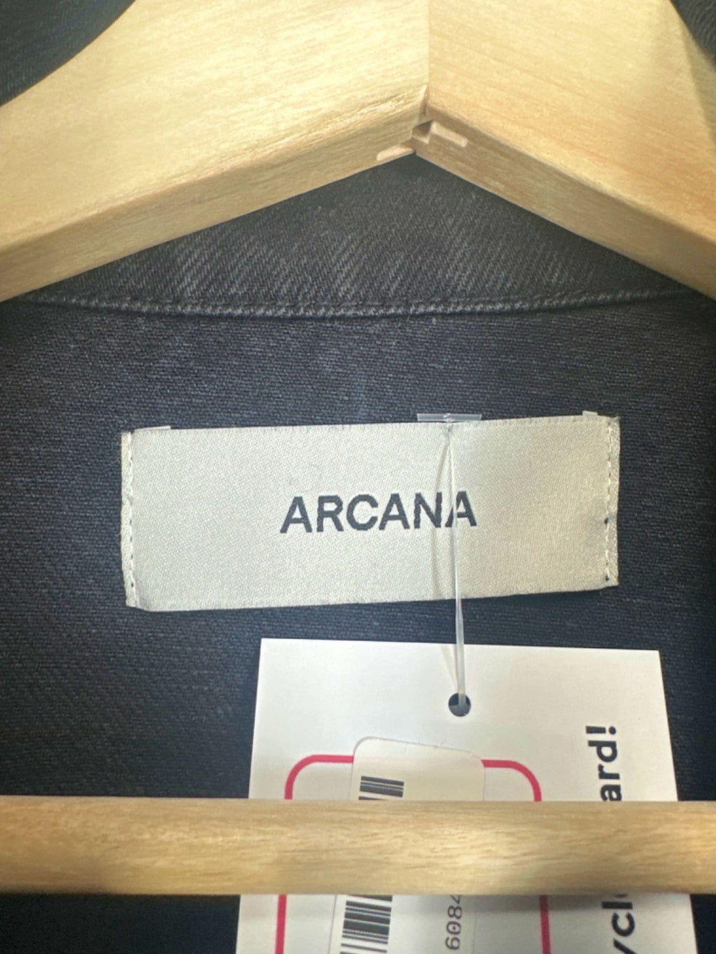 Arcana Black Denim Jacket UK M