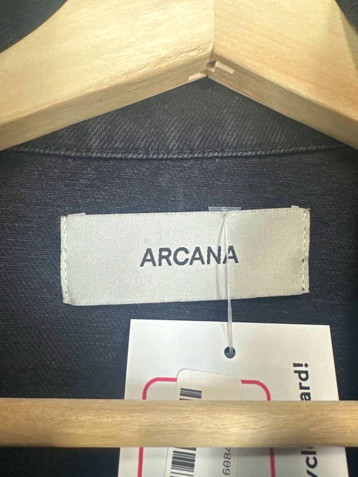 Arcana Black Denim Jacket UK M