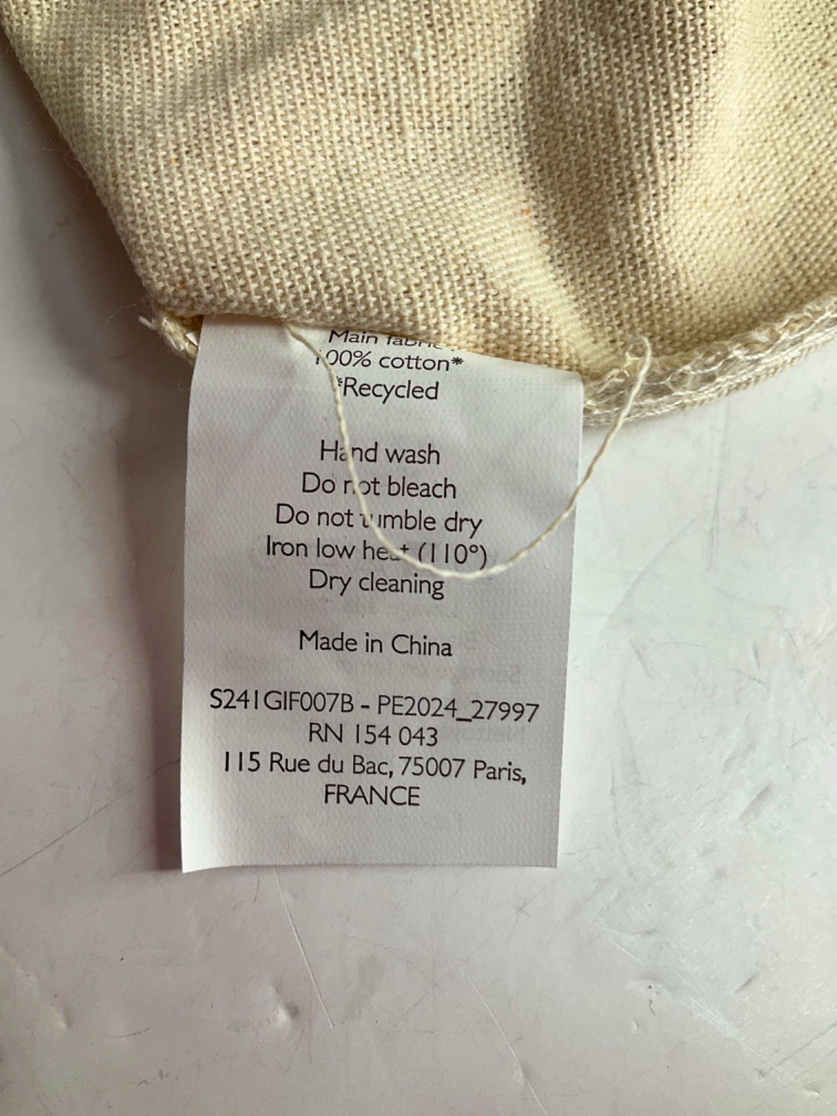 Sézane Beige Illustrated Tote Bag UK One Size