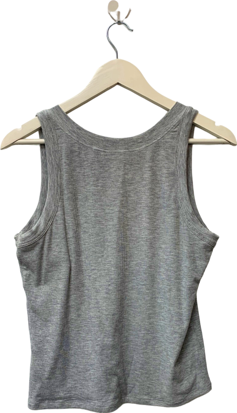 T/ALA Grey V-Neck Tank Top UK XL