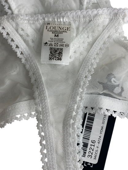 Lounge Underwear White Flirt G-string UK M