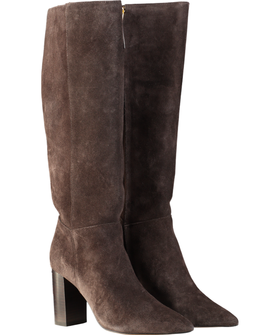 REISS Brown Bianca Block Heeled Knee Boot UK 5 EU 38 👠