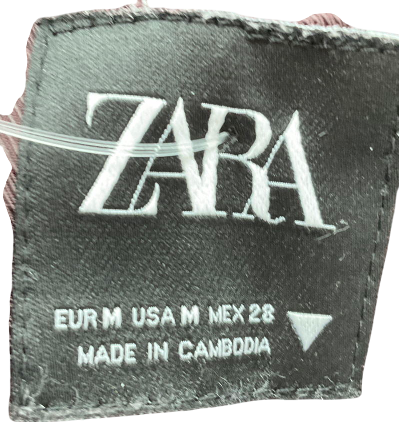 ZARA Purple Velvet Jacket And Velvet Skirt Set UK M