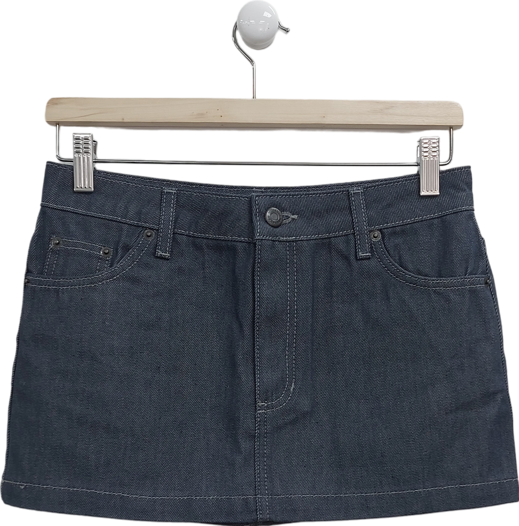 Topshop Blue Mini Pelmet Denim Skirt UK 8