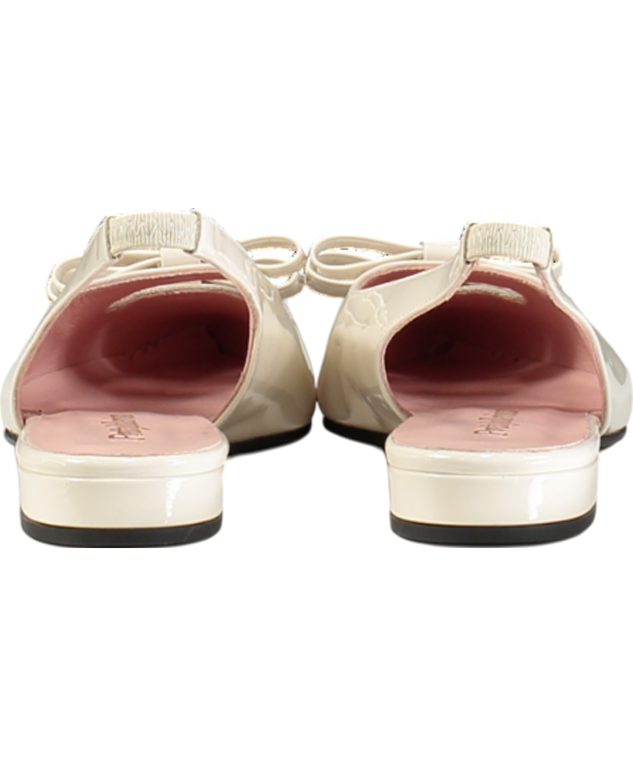 PRETTY BALLERINAS Cream Slingback Ballerina Clementine Flat Shoes UK 4 EU 37 👠