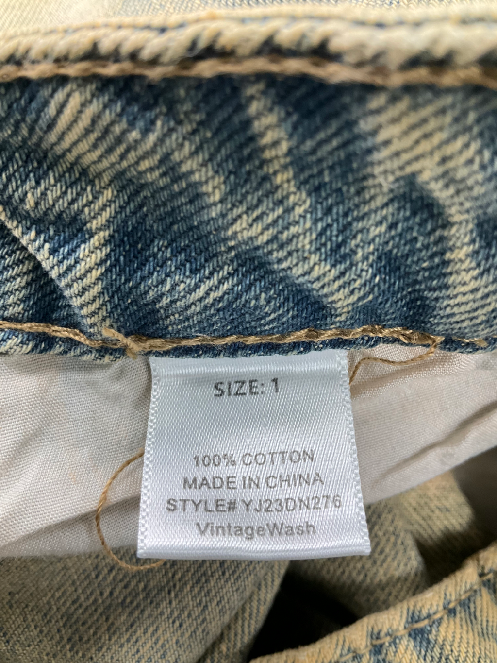 Fashion Nova Blue Keep It Coming Tinted Denim Shorts UK S