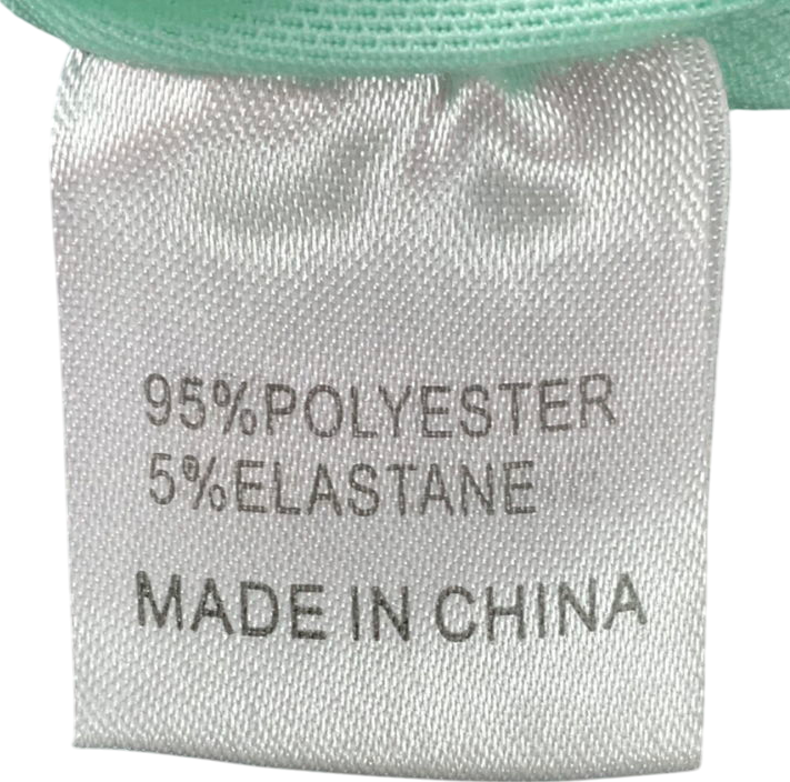 White Fox Blue Sequin Turquoise Tank Top UK XL