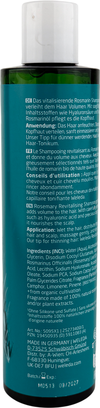 Weleda Revitalising Rosemary Shampoo 250ml