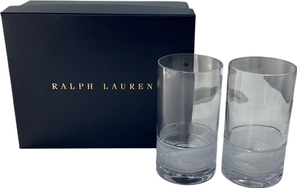 Ralph Lauren Crystal Remy-highball Glasses - Boxed Set of 2