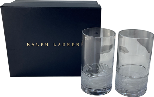 Ralph Lauren Crystal Remy-highball Glasses - Boxed Set of 2