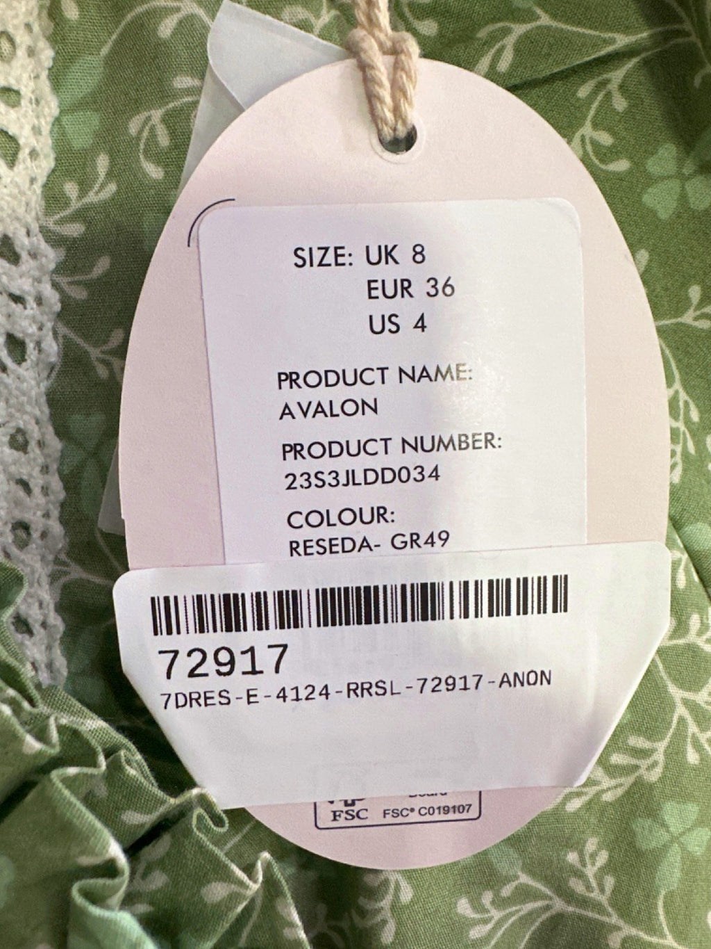 Laura Ashley Reseda Green Avalon Dress UK 8