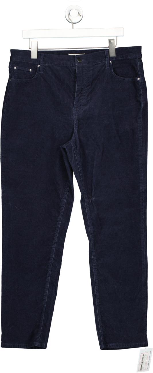 Boden Blue Corduroy Slim Straight Jeans UK 18