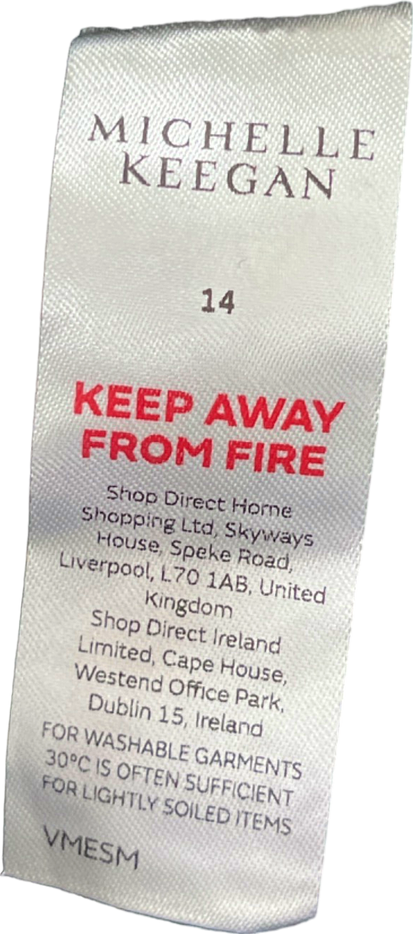 Michelle Keegan Black Lace Top UK 14