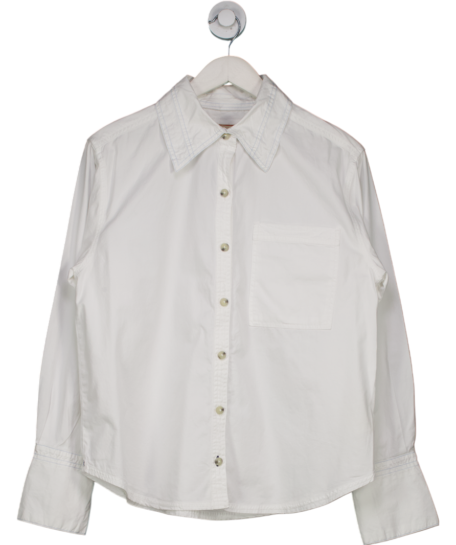 We The Free White Cotton Long Sleeve Shirt UK S