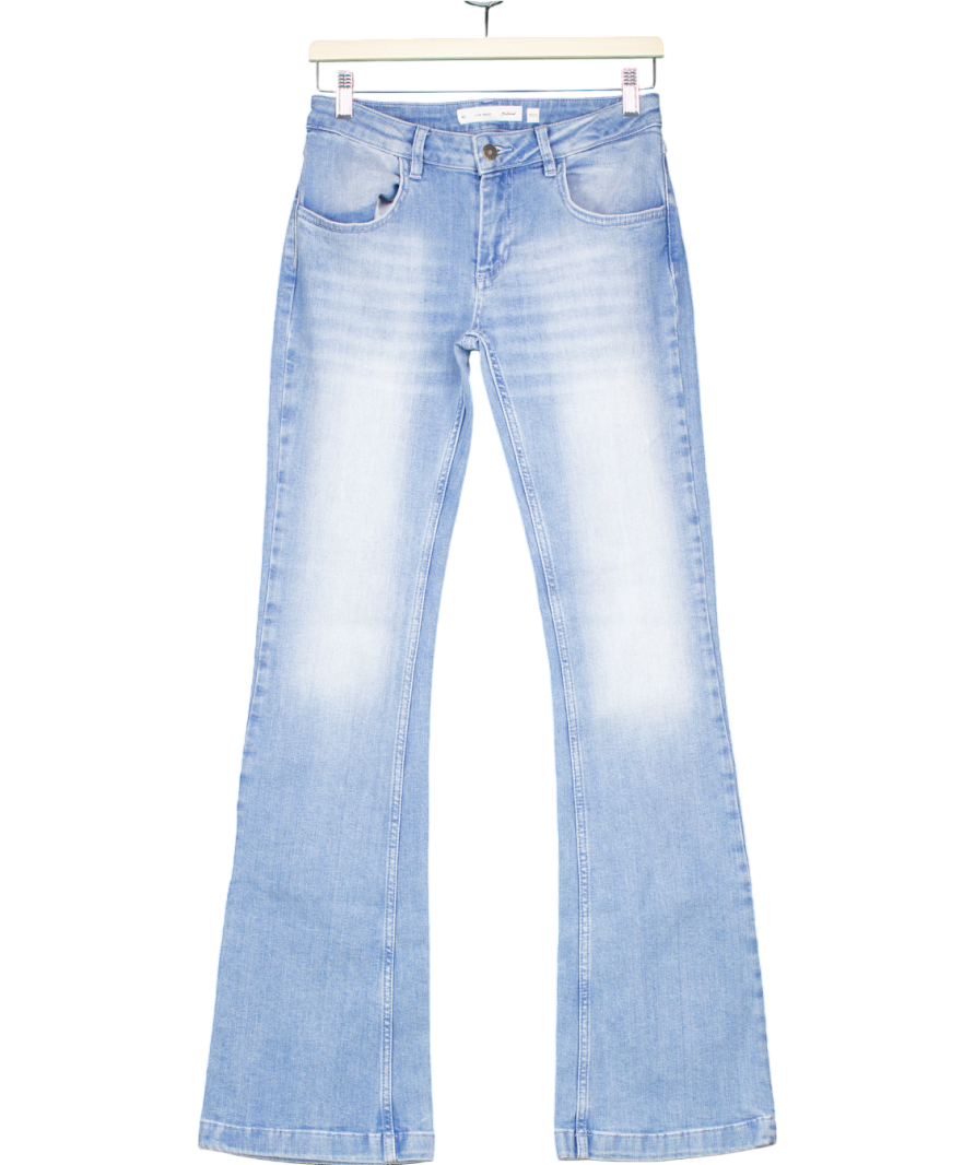 Subdued Blue Low Waist Flared Jeans UK 10