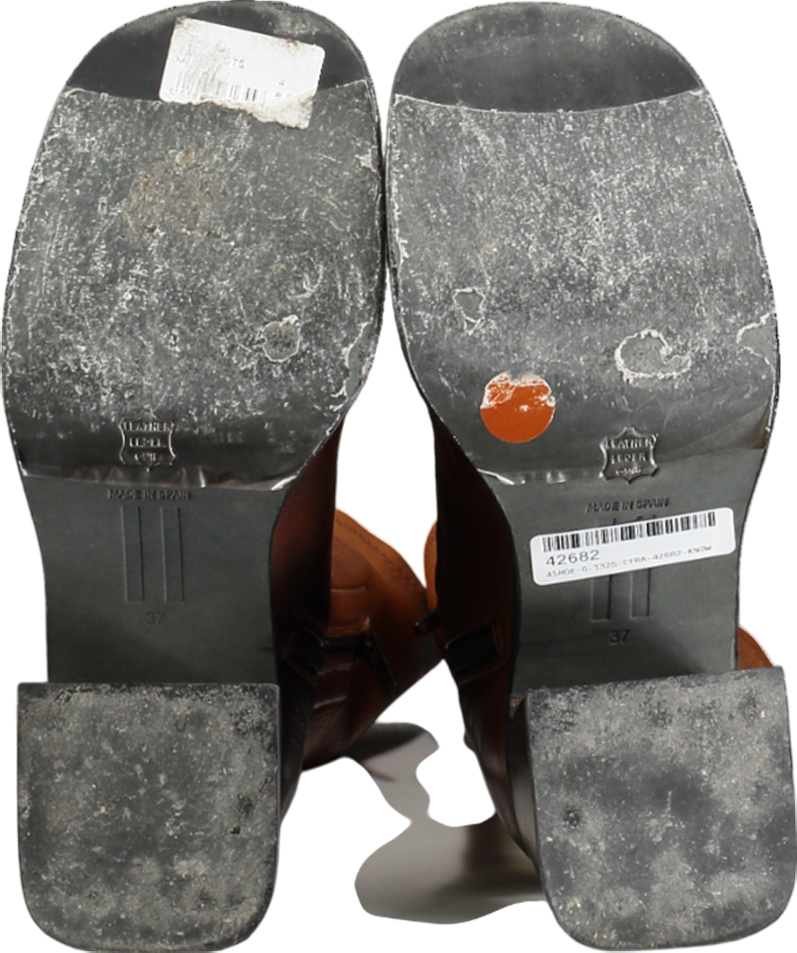 Miista Brown Yum Leather Boots UK 4 EU 37 👠