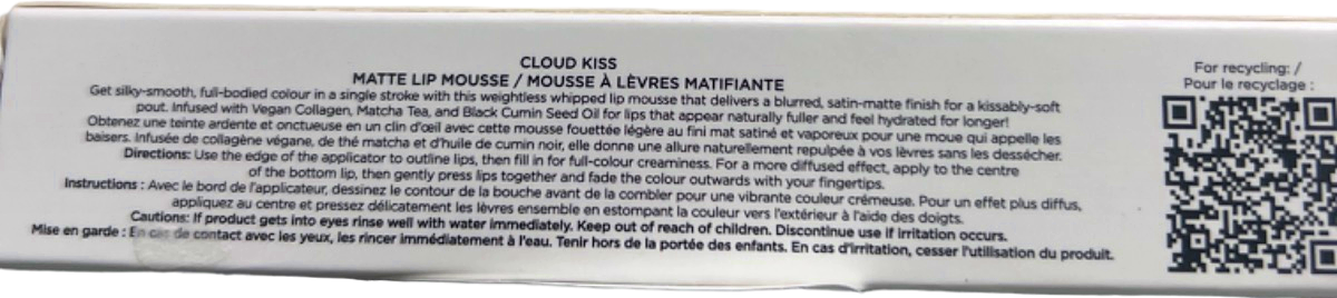ICONIC London Cloud Kiss Matte Lip Mousse Let It Slip 7ml