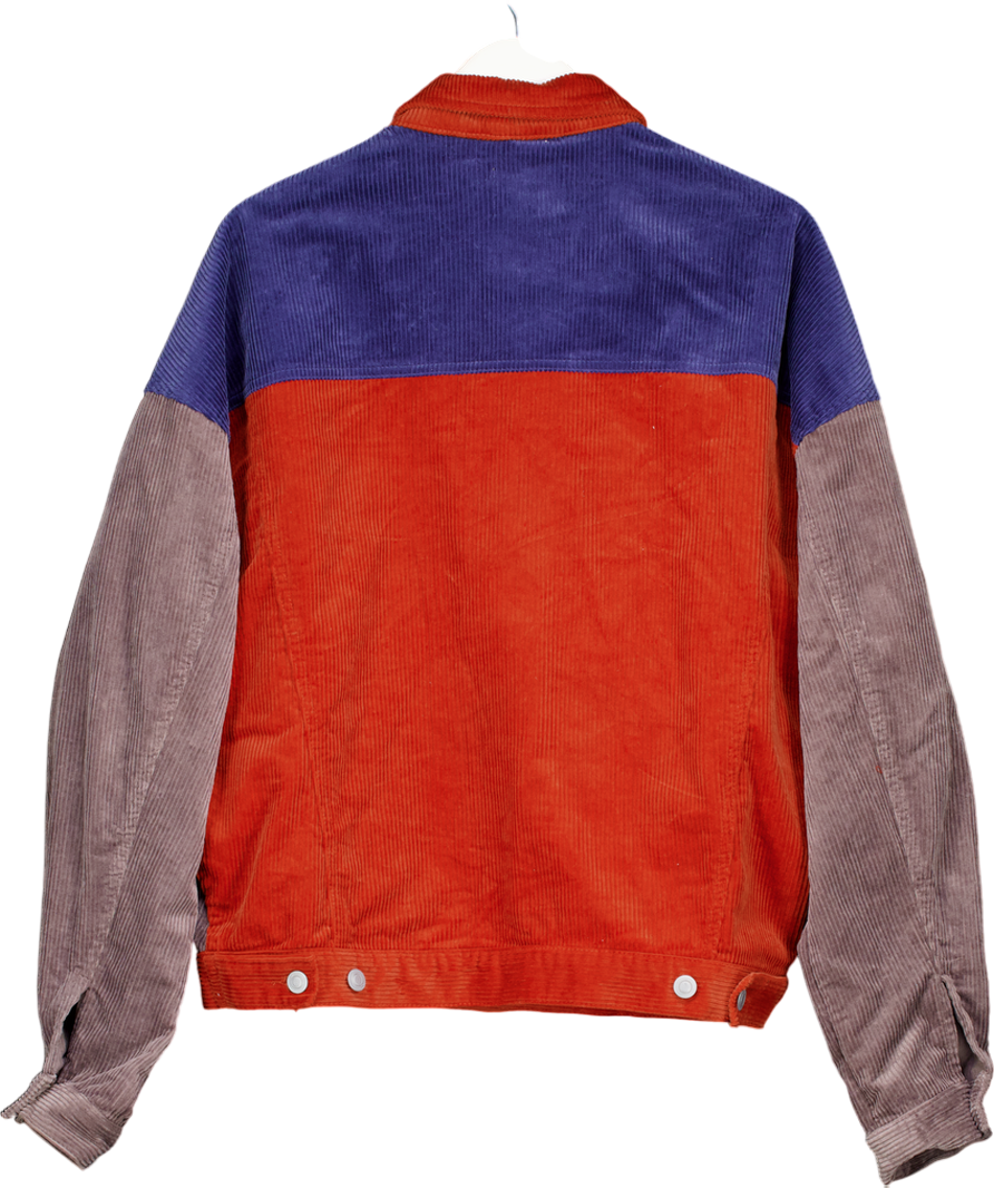 ASOS Multicoloured Block Colour Chord Jacket UK M