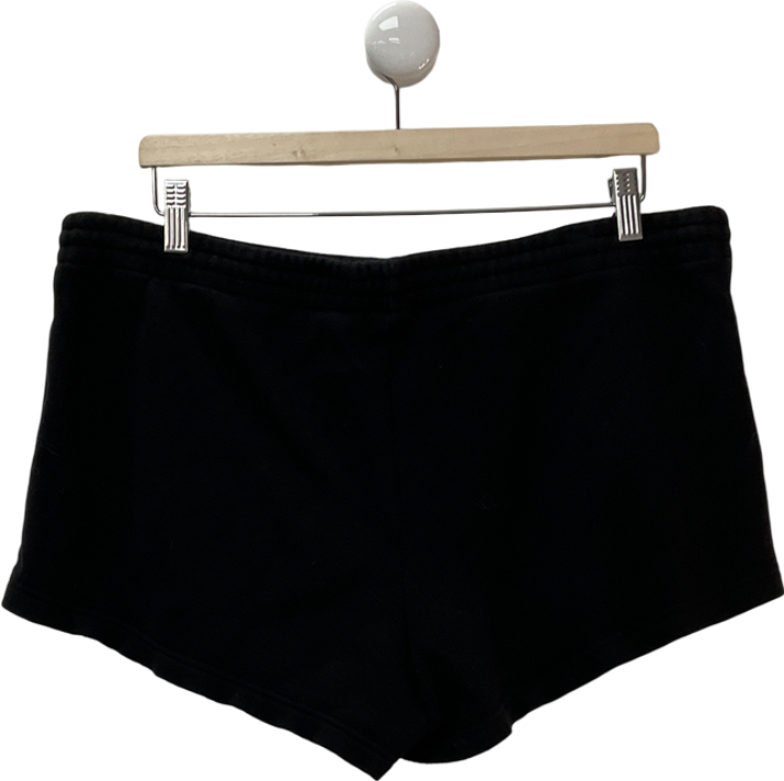 SKIMS Black Classic Relaxed-fit Cotton-jersey Shorts UK M
