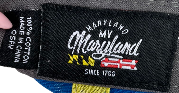 old bay Blue Distressed Cap One Size