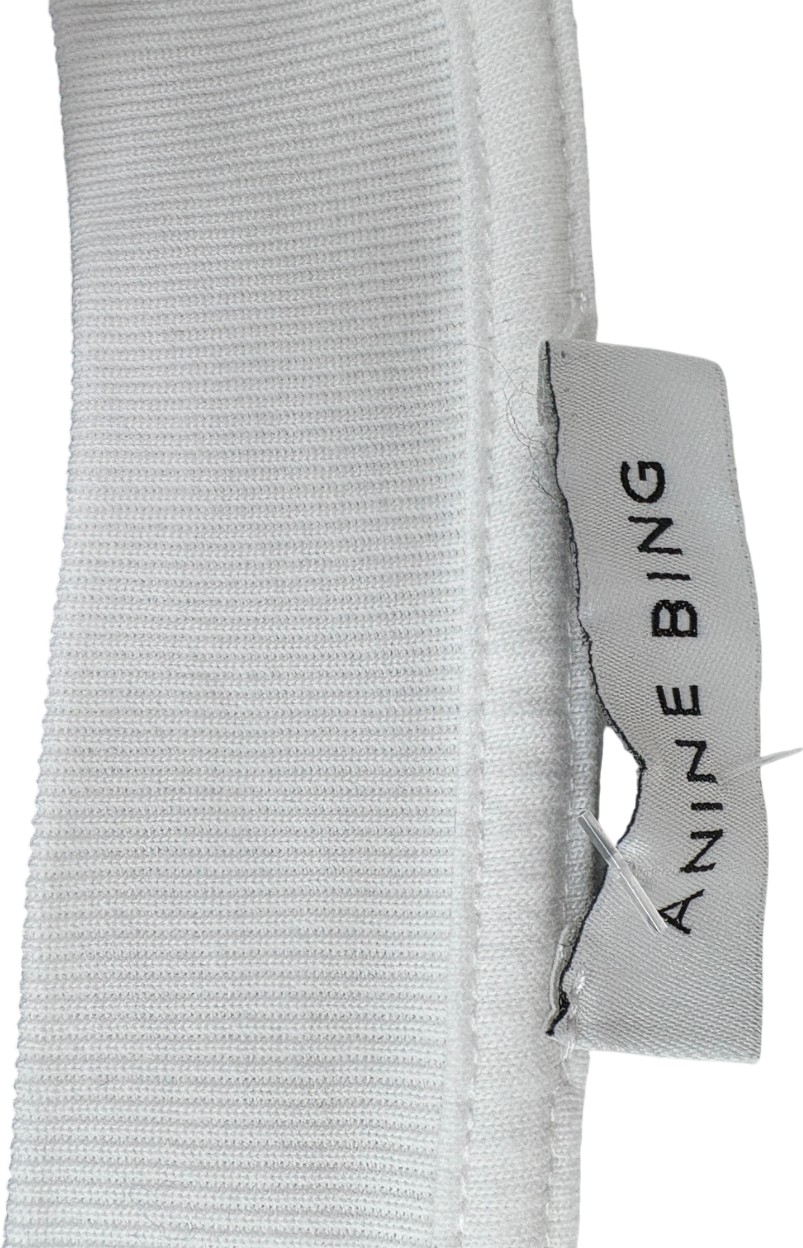 Anine Bing White Oversized Sweatshirt UK M