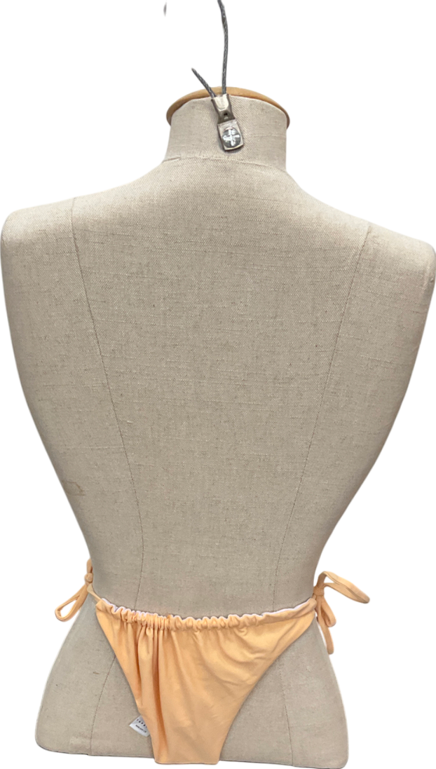 Topshop Orange Tie Up Thong Bikini Bottoms UK S