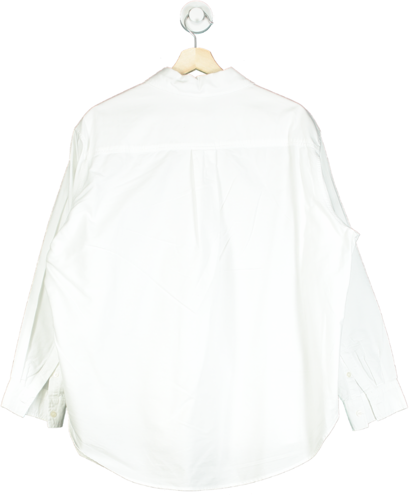 H&M White Long Sleeve Shirt UK M