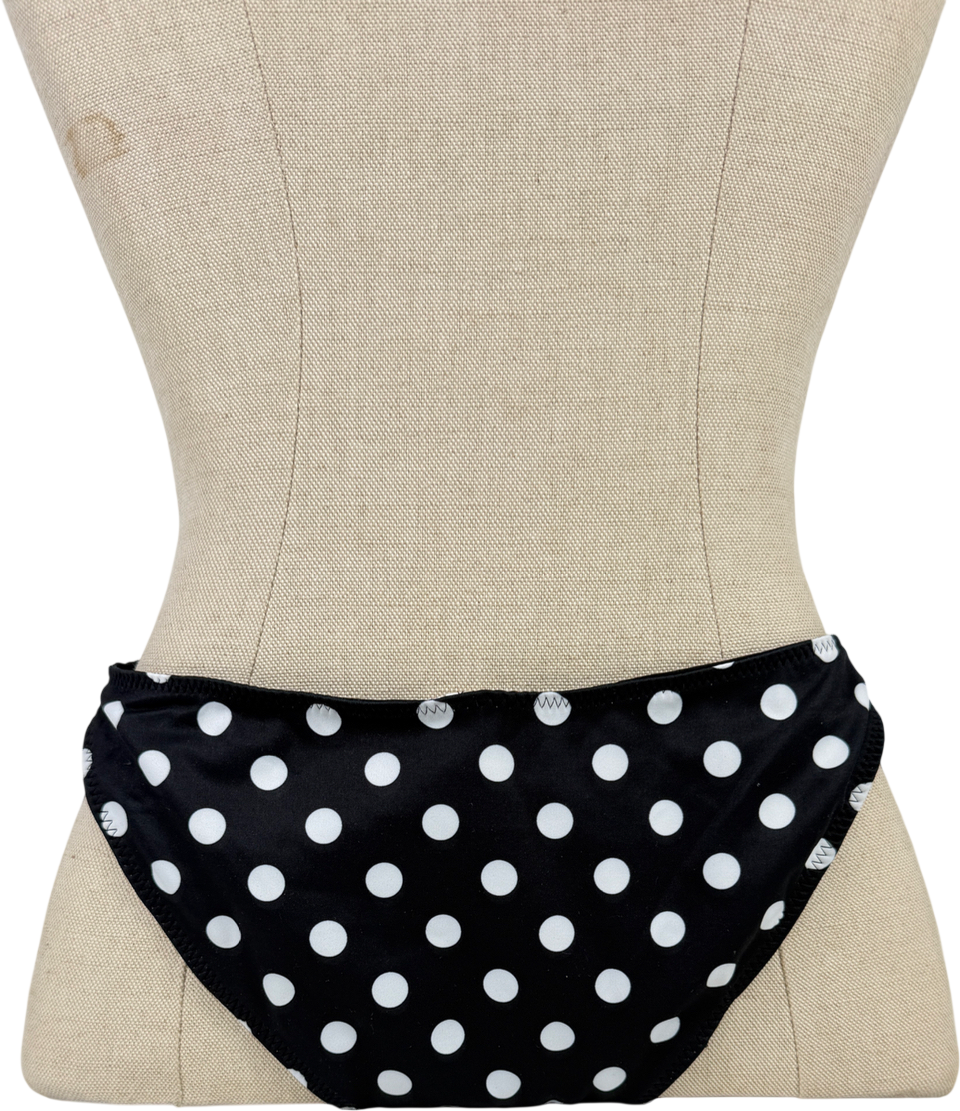 Caroline Constas Mykela Bikini Bottoms Black Polka Dot UK XS