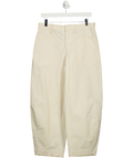 RUTI Cream The Slouchy Soft Twill Barrel Leg Trousers UK 10