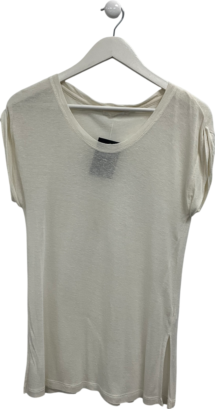 cos Cream Lightweight Oversized Tshirt UK S