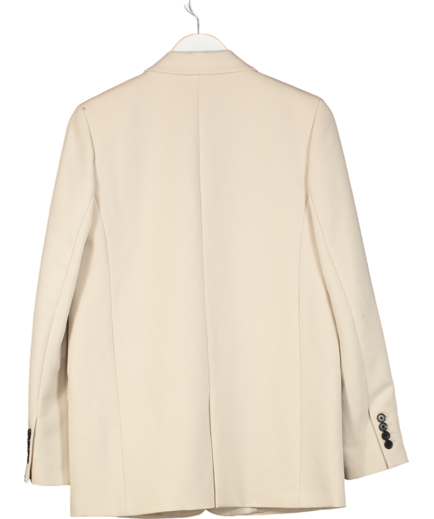 ZARA Beige Single Breasted Blazer UK S