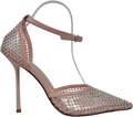 Simmi London Pink Manni Oink Mesh Diamanté Heels UK 5 EU 38 👠