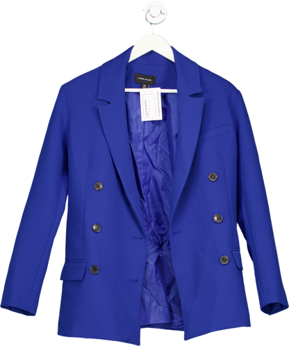 Karen Millen Blue Double-Breasted Blazer UK 6