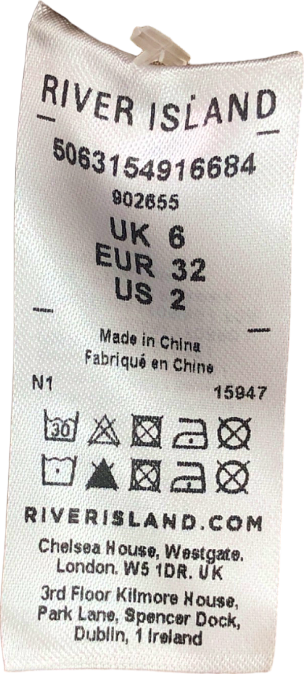 River Island Beige Cotton Jacket UK 6