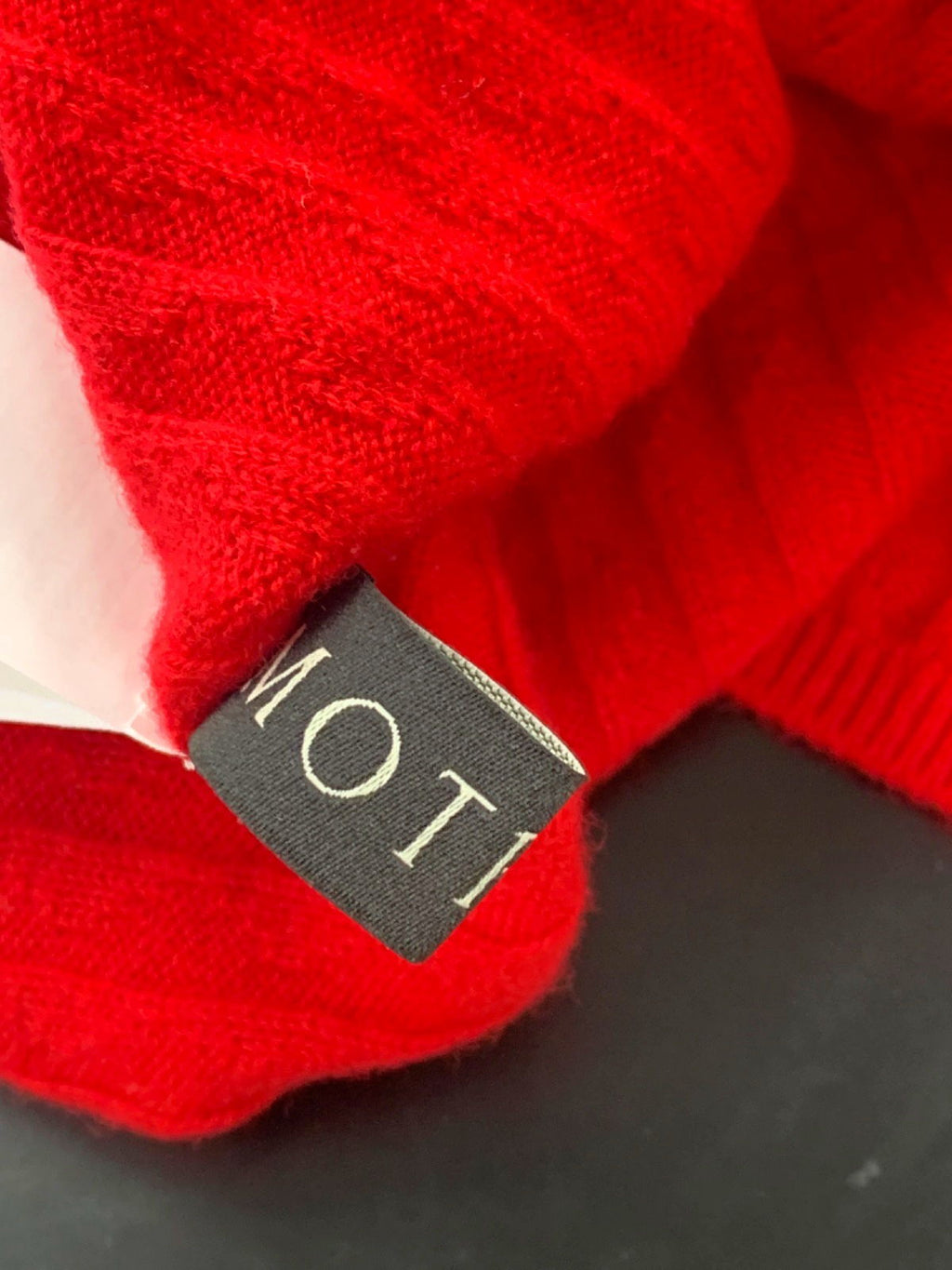 MOTF Red Ribbed Wool Jumper UK M