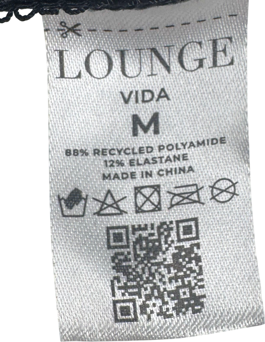 Lounge Underwear Black Vida Thong UK M