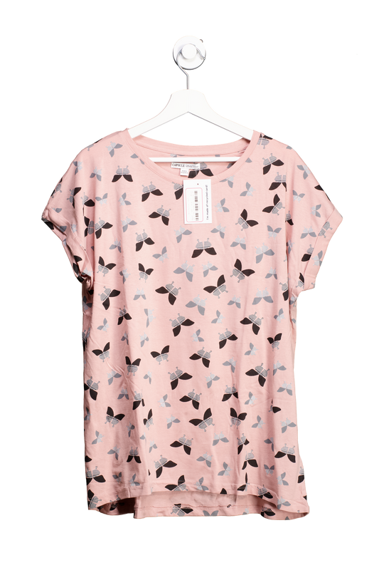 Capsule Pink Butterfly Print T Shirt UK 18