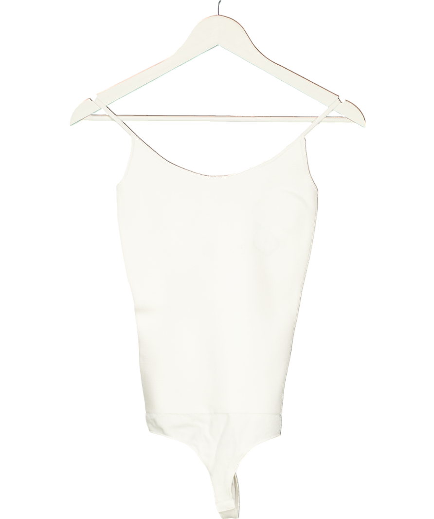 A.L.C. White Evie Compact Knit Bodysuit UK XS