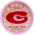 Glaize Press-on Nails Gold Reverse French 32 Reusable Nails