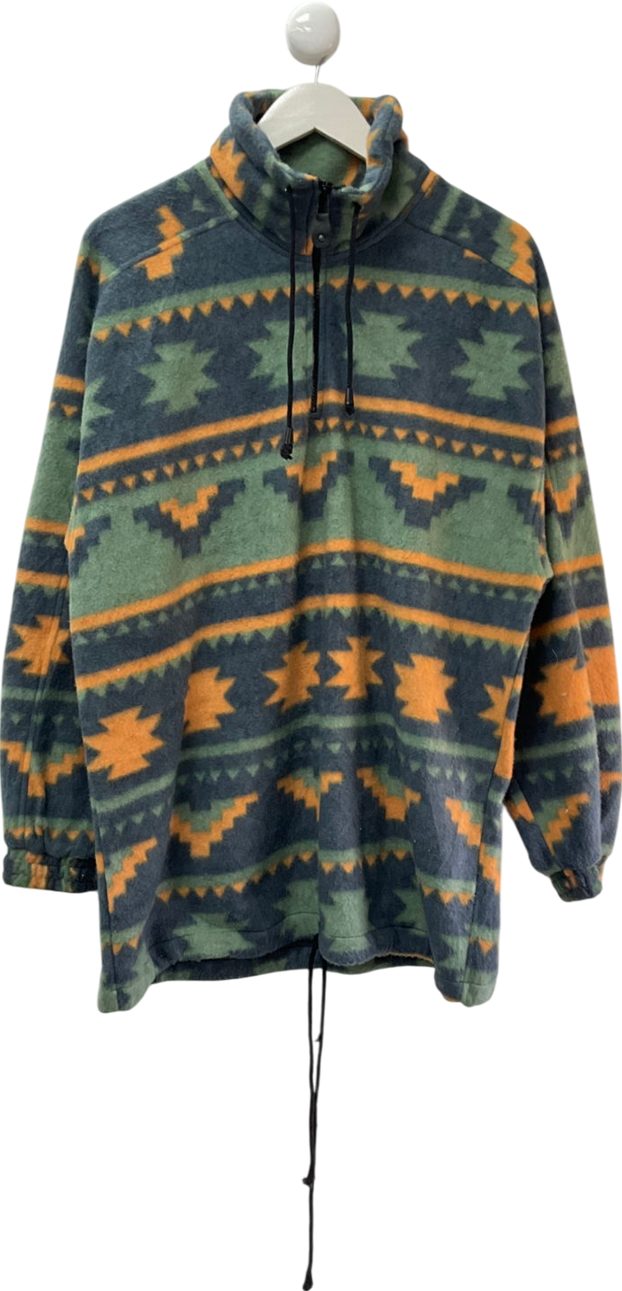 Authentic Jeps Multicoloured Vintage Quarter Zip Jumper UK M