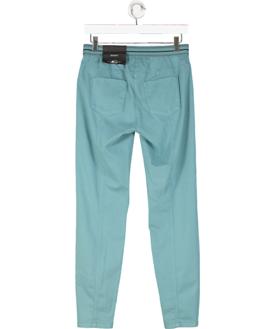 Luisa Cerano Smoky Aqua Tapered Jean Trousers UK 10