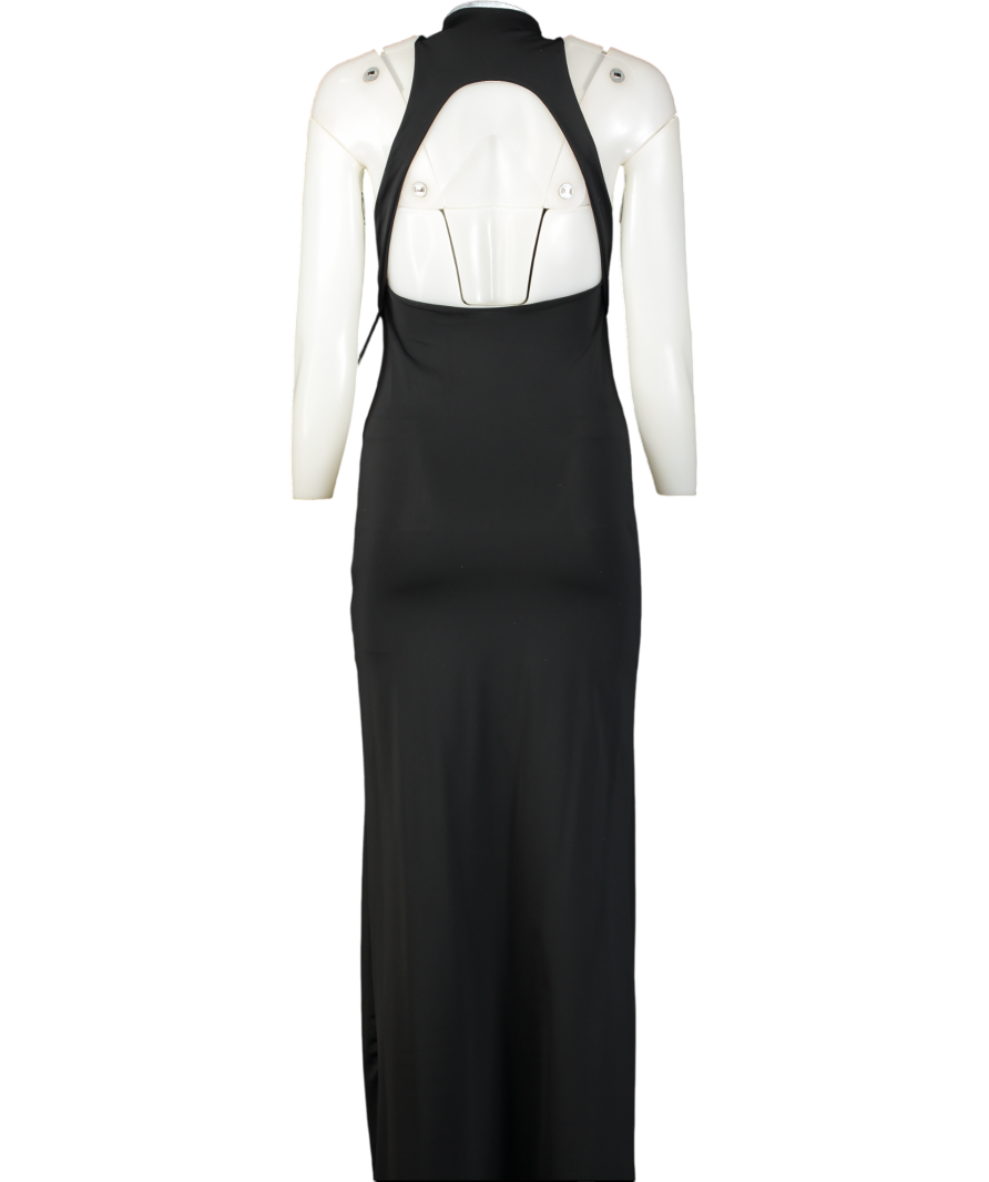 KALITA Hemera Black High Neck Backless Gown UK XS/S