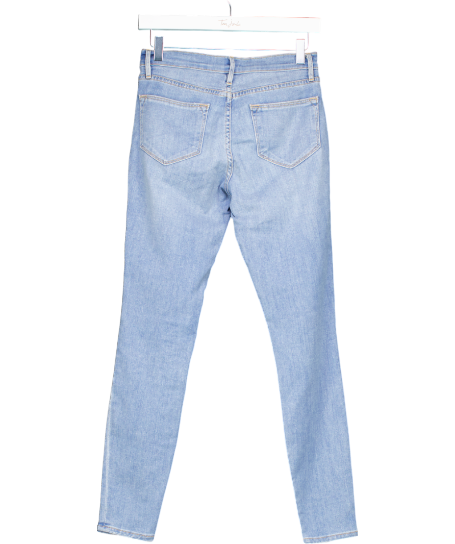 FRAME Blue Le High Skinny Rip Jeans W25