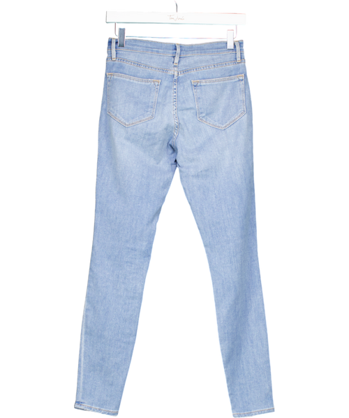 FRAME Blue Le High Skinny Rip Jeans W25